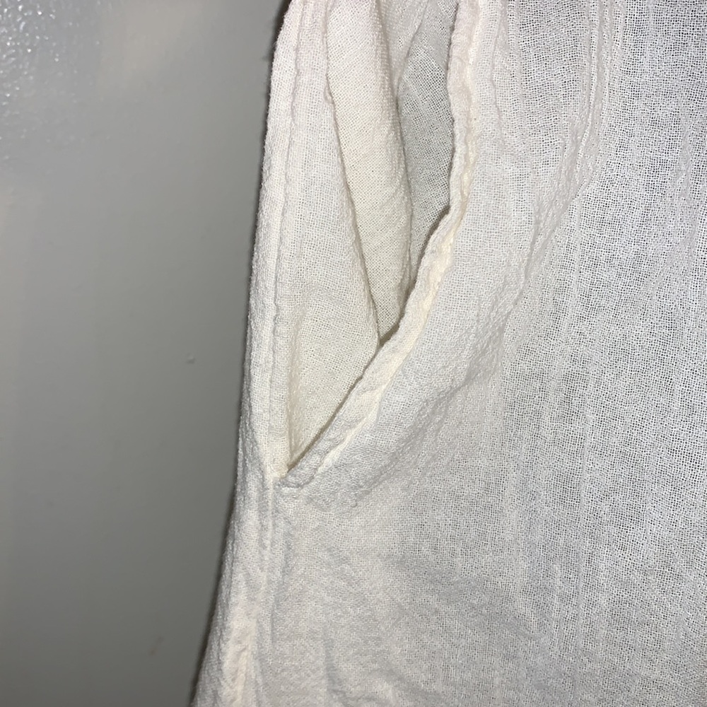 Free People Cottagecore Coastal Prairiecore boho slub Cotton Maxi - Picture 12 of 15